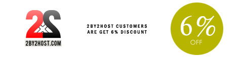 2by2host.com logo: discount