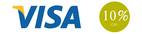 Visa logo: discount